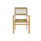 Комплект от маса с 4 стола DKD Home Decor 100 x 100 x 75 cm Тик синтетичен ратан