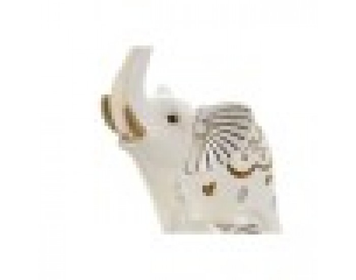 Декоративна фигурка Home ESPRIT Бял Златен Слон романтичен 11 x 8 x 19 cm