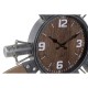 Стенен часовник Home ESPRIT Кафяв Черен Метал Дървен MDF Vintage 121 x 7 x 106 cm Стенен часовник Home ESPRIT Кафяв Черен Метал Дървен MDF Vintage 121 x 7 x 106 cm