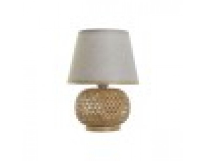 Настолна лампа DKD Home Decor Кафяв Естествен Бамбук 50 W 220 V 24 x 24 x 34 cm