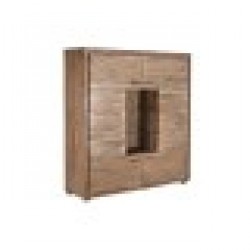 Шкаф DKD Home Decor 145 x 40 x 153 cm Кристал Кафяв Aкациево дърво - Шкафове, Витрини, Модулни секции