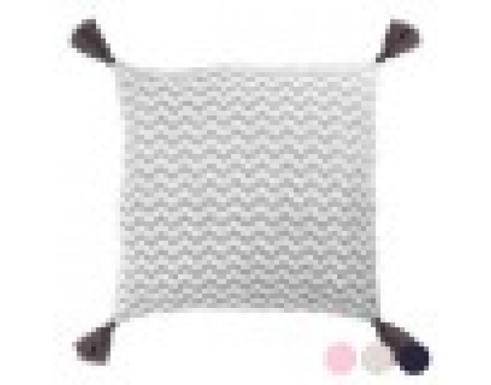 Възглавница Зиг-заг (40 X 40 cm) 119635 - Сив