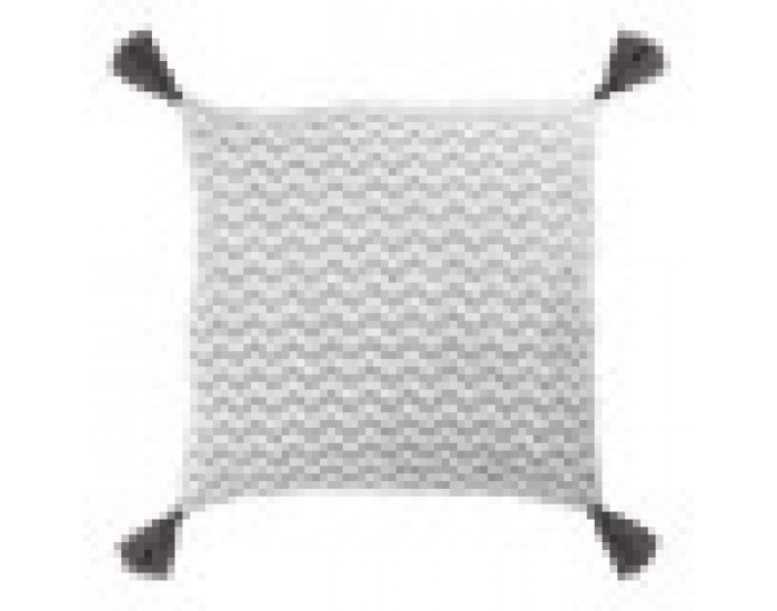 Възглавница Зиг-заг (40 X 40 cm) 119635 - Сив