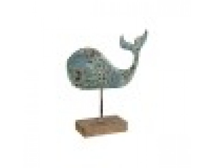 Декоративна фигурка Home ESPRIT Кит Средиземноморско 29 x 8 x 32 cm