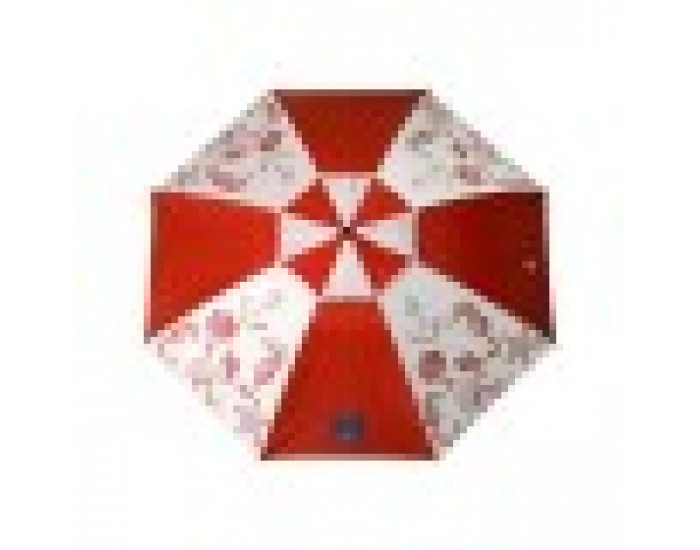 Плажен чадър Червен Ø 180 cm SPF50+ Военен