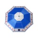 Плажен чадър Син Ø 200 cm SPF50+ Котва