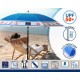 Плажен чадър Син Ø 200 cm SPF50+ Котва