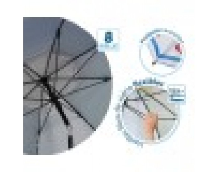 Плажен чадър Син Ø 200 cm SPF50+ Котва