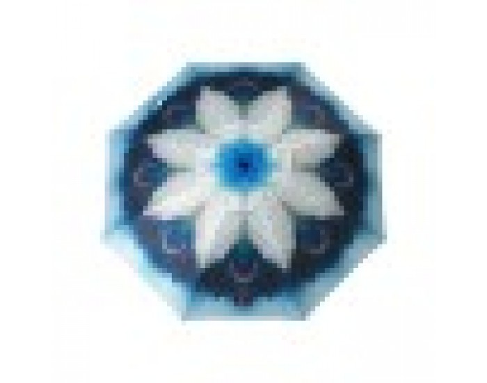 Плажен чадър Син Ø 200 cm SPF50+ Паун