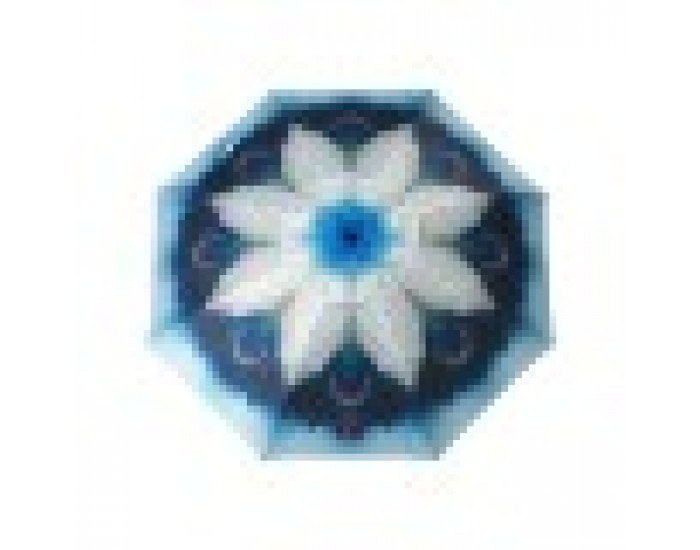 Плажен чадър Син Ø 200 cm SPF50+ Паун