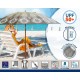 Плажен чадър Сив Ø 200 cm SPF50+ Boho Плажен чадър Сив Ø 200 cm SPF50+ Boho
