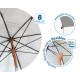 Плажен чадър Сив Ø 200 cm SPF50+ Boho Плажен чадър Сив Ø 200 cm SPF50+ Boho