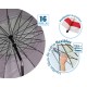 Плажен чадър Червен Ø 220 cm SPF50+ Котва