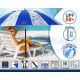 Плажен чадър Син Ø 220 cm SPF50+ Военен Плажен чадър Син Ø 220 cm SPF50+ Военен