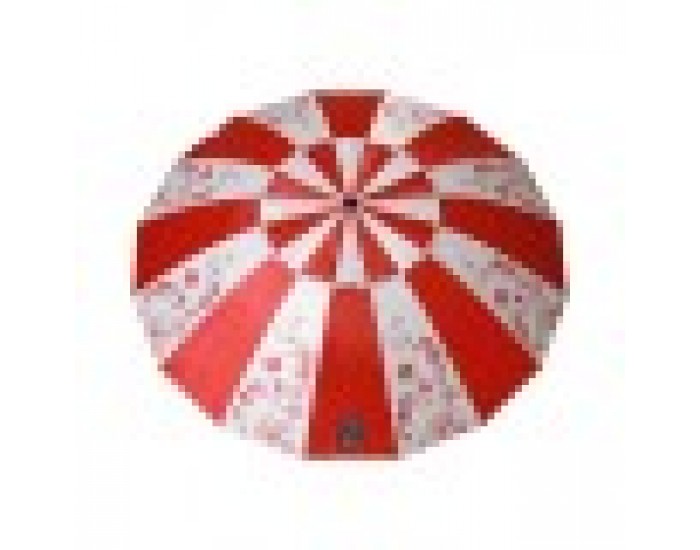 Плажен чадър Червен Ø 220 cm SPF50+ Военен