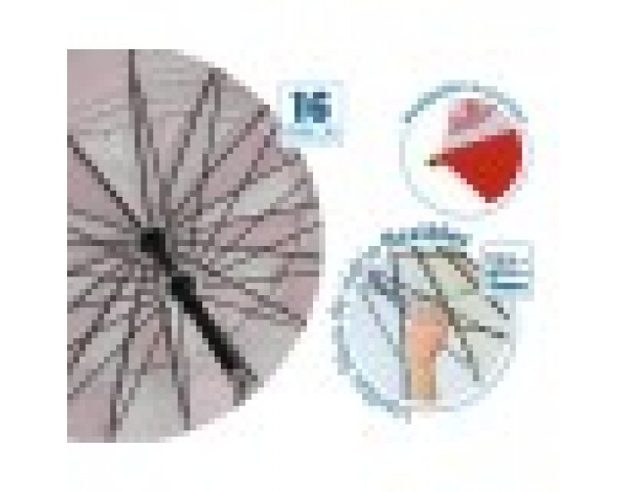 Плажен чадър Червен Ø 220 cm SPF50+ Военен