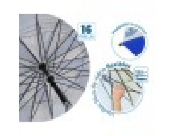 Плажен чадър Син Ø 240 cm SPF50+ Военен