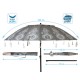 Плажен чадър Сив Ø 220 cm SPF50+ Boho Плажен чадър Сив Ø 220 cm SPF50+ Boho