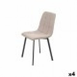Стол Кафяв Плат 45 x 89 x 53 cm Елегантен (4 броя) - Комплекти маси и столове