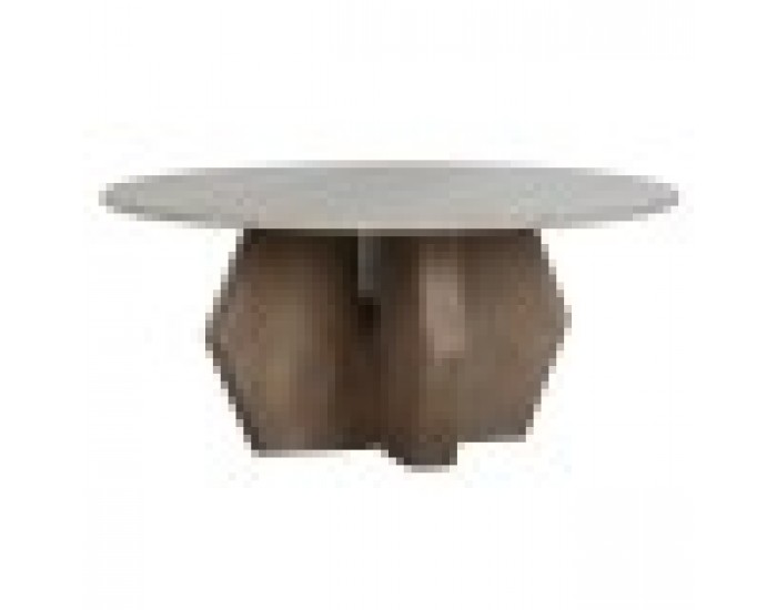 Маса за кафе Home ESPRIT Кафяв Бежов 91 x 91 x 40 cm