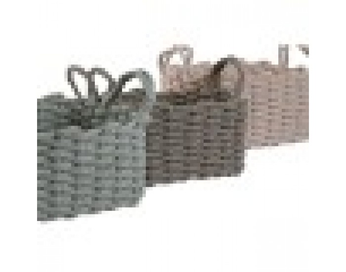 Игра на Кошници Home ESPRIT Зелен Бежов Розов Въже (3 Части) (3 броя)