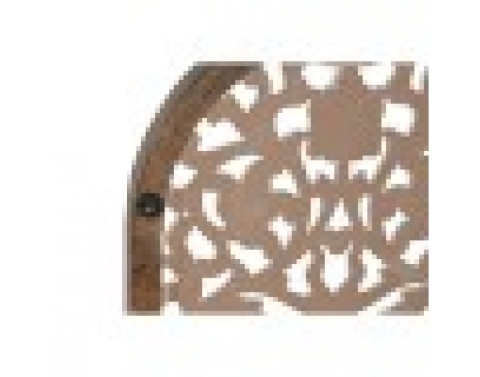 Декорация за стена Home ESPRIT Бял Естествен Mandala Арабин 45 x 3,3 x 95 cm (2 броя)