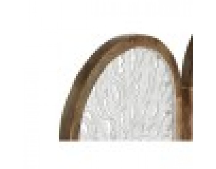 Декорация за стена Home ESPRIT Бял Естествен Mandala Арабин 45 x 3,3 x 95 cm (2 броя)