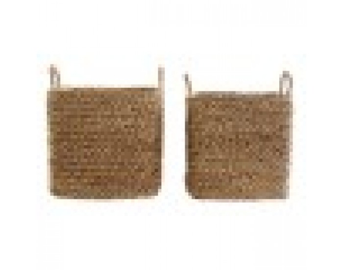 Игра на Кошници DKD Home Decor Bali (38 x 38 x 36 cm) (42 x 42 x 39 cm) (2 pcs)