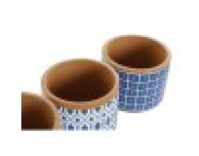 Саксия Home ESPRIT Син Бял Цимент 12 x 12 x 10,5 cm (3 броя) Саксия Home ESPRIT Син Бял Цимент 12 x 12 x 10,5 cm (3 броя)