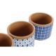 Саксия Home ESPRIT Син Бял Цимент 12 x 12 x 10,5 cm (3 броя) Саксия Home ESPRIT Син Бял Цимент 12 x 12 x 10,5 cm (3 броя)