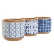 Саксия Home ESPRIT Син Бял Цимент 12 x 12 x 10,5 cm (3 броя) Саксия Home ESPRIT Син Бял Цимент 12 x 12 x 10,5 cm (3 броя)