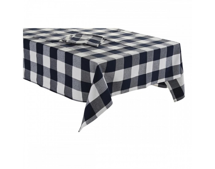 Покривка за маса и салфетки DKD Home Decor Син Памук Бял (250 x 150 x 0,5 cm) Покривка за маса и салфетки DKD Home Decor Син Памук Бял (250 x 150 x 0,5 cm)