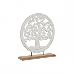 Декоративна фигурка Home ESPRIT Бял Кафяв Дърво Арабин 40 x 9 x 45 cm - Сувенири, Подаръци, Свещи