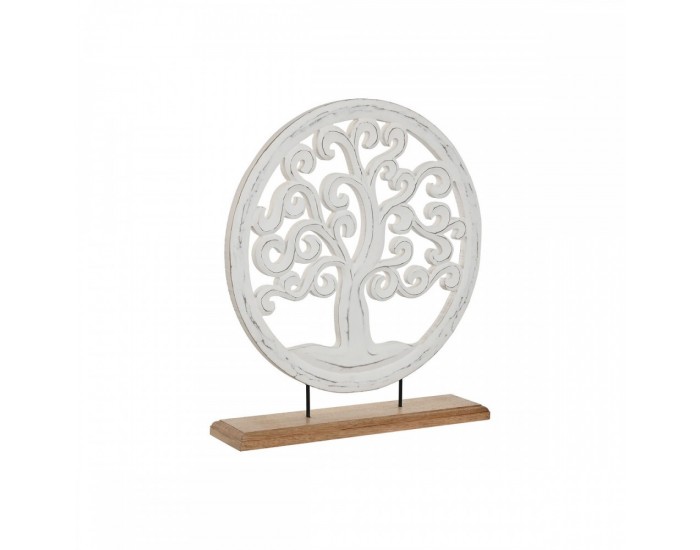 Декоративна фигурка Home ESPRIT Бял Кафяв Дърво Арабин 40 x 9 x 45 cm