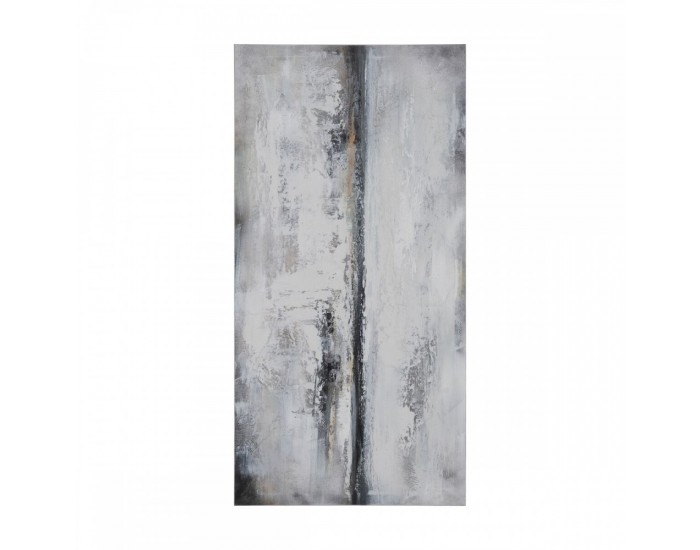 Картина Сив Абстрактен 120 x 3 x 60 cm