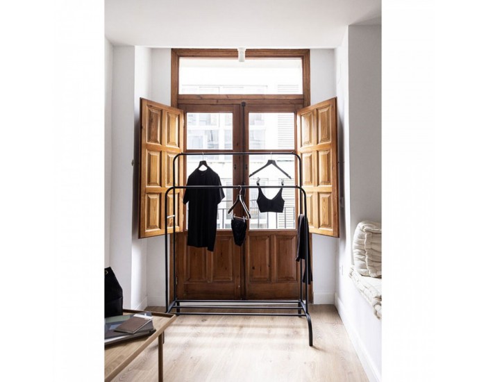 Kübaraalus Newlux Hangy Duo 30 Черен Метал 115 x 50 x 150 cm