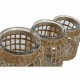 Ваза Home ESPRIT Естествен Кристал 16,5 x 16,5 x 27 cm (3 Части)
