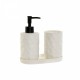 Комплект за Баня Home ESPRIT Бял ABS Dolomite 17,5 x 9,5 x 18 cm 3 Части Комплект за Баня Home ESPRIT Бял ABS Dolomite 17,5 x 9,5 x 18 cm 3 Части