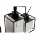Комплект за Баня Home ESPRIT Бял Черен Метал Dolomite 14,5 x 8 x 17 cm 2 Части (2 броя)
