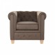 Фотьойл DKD Home Decor 80 x 80 x 70 cm Дървен Тъмно сив Фотьойл DKD Home Decor 80 x 80 x 70 cm Дървен Тъмно сив