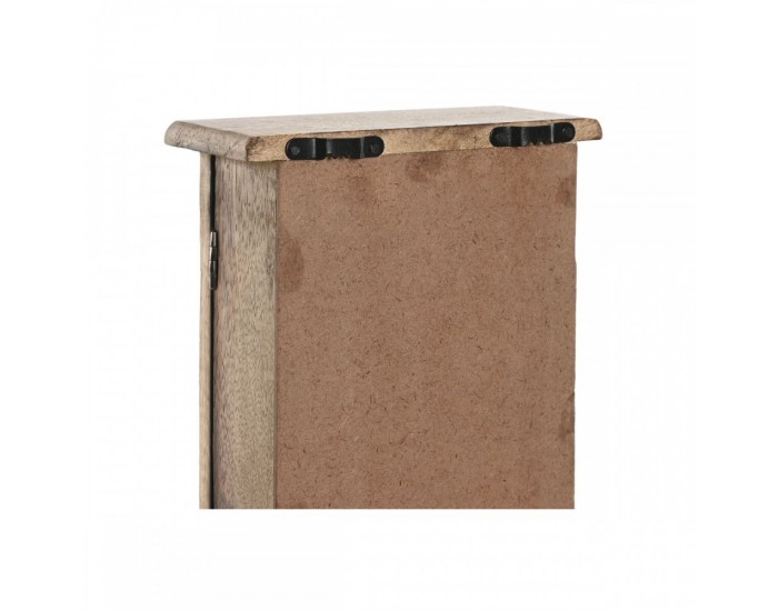 Шкаф за ключове Home ESPRIT Бял Естествен 18 x 7,5 x 28 cm Шкаф за ключове Home ESPRIT Бял Естествен 18 x 7,5 x 28 cm