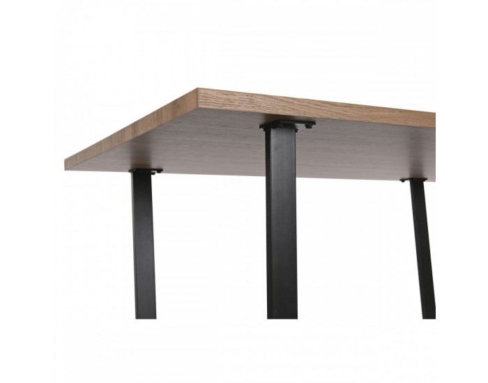 Трапезна маса Home ESPRIT Кафяв Черен Желязо Дървен MDF 160 x 90 x 75 cm Трапезна маса Home ESPRIT Кафяв Черен Желязо Дървен MDF 160 x 90 x 75 cm
