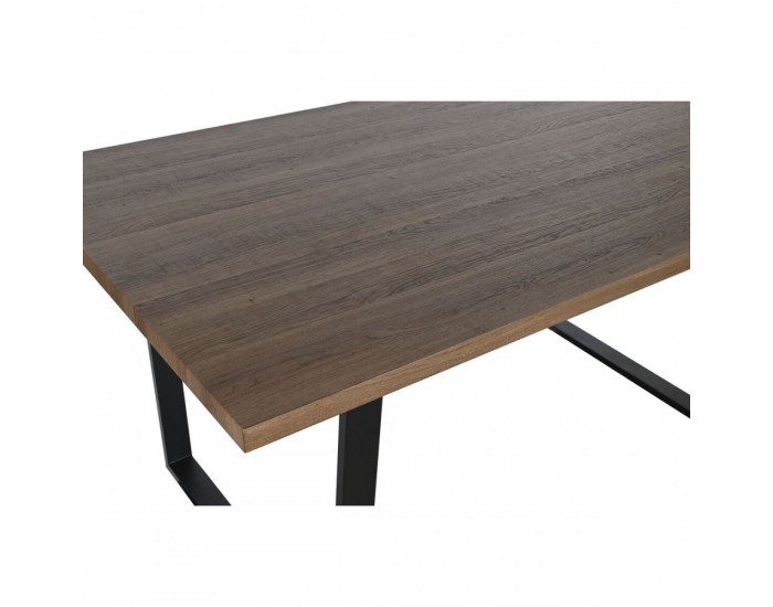 Трапезна маса Home ESPRIT Кафяв Черен Желязо Дървен MDF 160 x 90 x 75 cm Трапезна маса Home ESPRIT Кафяв Черен Желязо Дървен MDF 160 x 90 x 75 cm