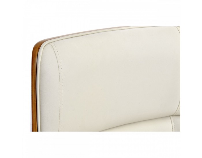 Офис стол DKD Home Decor Кафяв Сметана Сребрист 60 x 65,5 x 118 cm