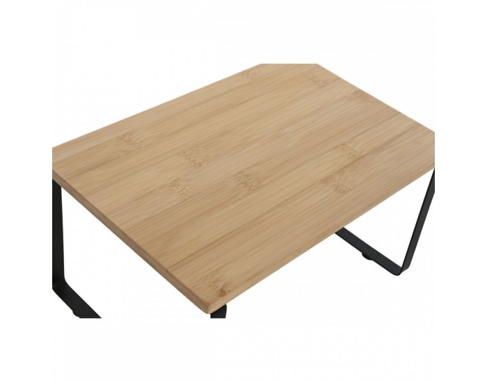Рафтове Home ESPRIT Метал Бамбук 30 x 19,5 x 15,5 cm 2 Части