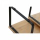 Рафтове Home ESPRIT Метал Бамбук 30 x 19,5 x 15,5 cm 2 Части