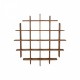 Лавица Home ESPRIT тиково дърво 120 x 15 x 120 cm