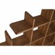 Лавица Home ESPRIT тиково дърво 120 x 15 x 120 cm