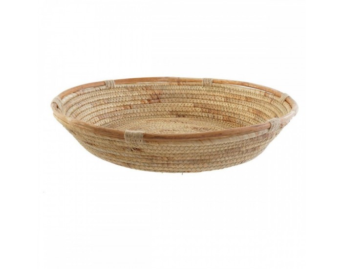 Украса за център на маса DKD Home Decor 42 x 42 x 8 cm Естествен Кафяв Тропически Украса за център на маса DKD Home Decor 42 x 42 x 8 cm Естествен Кафяв Тропически