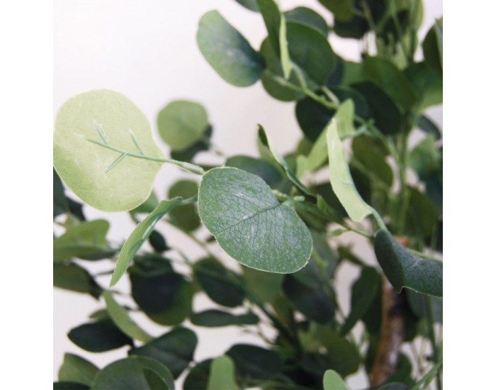 Дърво Home ESPRIT полиестер Дървен Цимент Евкалипт 90 x 90 x 180 cm